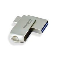 Stick USB 3.2 Gen 1 Integral 128GB 360-C Type-C – conector dublu USB-A și USB-C – compatibil cu iPhone 15/16, MacBook Pro/Air, iPad Pro – 1 buc. 1