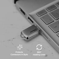 Stick USB 3.2 Gen 1 Integral 128GB 360-C Type-C – conector dublu USB-A și USB-C – compatibil cu iPhone 15/16, MacBook Pro/Air, iPad Pro – 1 buc. 5