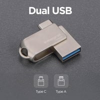 Stick USB 3.2 Gen 1 Integral 128GB 360-C Type-C – conector dublu USB-A și USB-C – compatibil cu iPhone 15/16, MacBook Pro/Air, iPad Pro – 1 buc. 4
