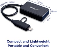 Integral 4 az 1-ben memóriakártya olvasó USB 3.0 és USB-C iPhone 15/16 MacBook iPad 5
