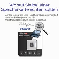 Pamäťová karta Integral 64GB UltimaPRO V30 microSDXC UHS-I U3 Class 10 A1 – čítanie 100 MB/s, zápis 50 MB/s, 4K video, vrátane adaptéra 4