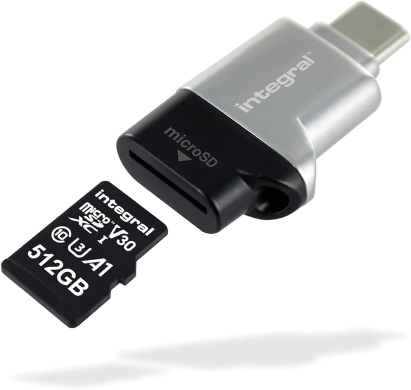 Integral MicroSD USB 3.0/USB-C OTG Kártyaolvasó Adapter - Gyors Adatátvitel - microSD, USB 3.0 Type-C