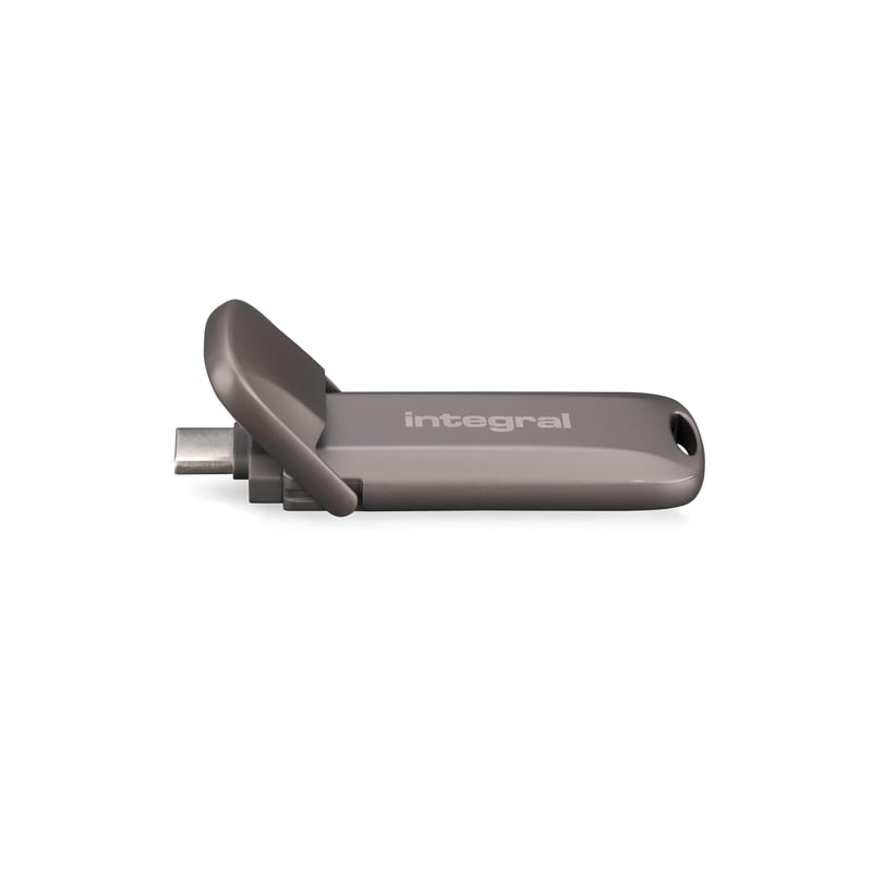 SSD Portabil Integral USSD Turbo-C 256 GB USB 3.2 Gen 2x2, Viteză Citire 2000 MB/s, Viteză Scriere 1300 MB/s, Carcasă Metalică din Aliaj de Zinc