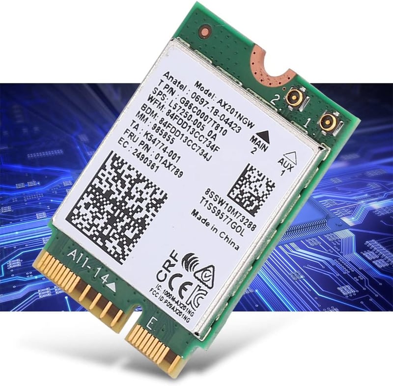 Intel AX201NGW WiFi 6 Kártya 2400Mbps M.2 Bluetooth 5.0 Windows 10 64bit