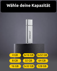 Stick USB Intenso Alu Line 2.0 32 GB Argintiu - Pachet de 3 bucăți 7
