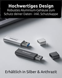 Stick USB Intenso Alu Line 2.0 32 GB Argintiu - Pachet de 3 bucăți 9
