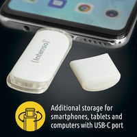 USB kľúč Intenso Flash Line 32 GB, biely, USB-A 3.2 Gen 1, rýchly prenos dát, kompatibilný s USB-C 4