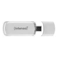 USB kľúč Intenso Flash Line 32 GB, biely, USB-A 3.2 Gen 1, rýchly prenos dát, kompatibilný s USB-C 1