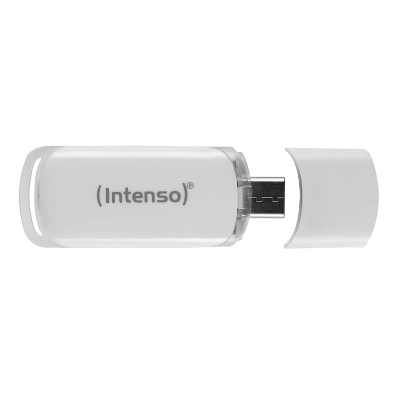 USB kľúč Intenso Flash Line 32 GB, biely, USB-A 3.2 Gen 1, rýchly prenos dát, kompatibilný s USB-C