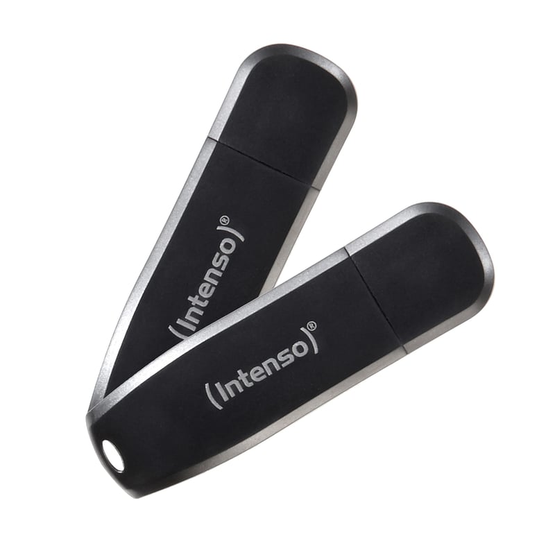 USB kľúč Intenso Speed Line USB 3.2 Gen 1x1, balenie 2x 128 GB, čierny, prenos dát až 70 MB/s, kompatibilný s PC a notebookmi