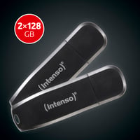 USB kľúč Intenso Speed Line USB 3.2 Gen 1x1, balenie 2x 128 GB, čierny, prenos dát až 70 MB/s, kompatibilný s PC a notebookmi 3