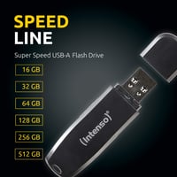 USB kľúč Intenso Speed Line USB 3.2 Gen 1x1, balenie 2x 128 GB, čierny, prenos dát až 70 MB/s, kompatibilný s PC a notebookmi 2