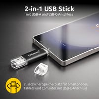 USB kľúč Intenso Twist Line 128 GB, Dual USB 3.2 Gen 1x1, USB-C a USB-A, 70 MB/s, antracitový - pre smartfóny a PC 4