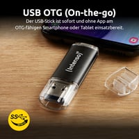 USB kľúč Intenso Twist Line 128 GB, Dual USB 3.2 Gen 1x1, USB-C a USB-A, 70 MB/s, antracitový - pre smartfóny a PC 3