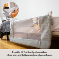 Interbaby zaštitna ogradica za dječji krevet, sklopiva, visina 70 cm, dužina 150 cm 9
