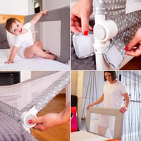 Interbaby zaštitna ogradica za dječji krevet, sklopiva, visina 70 cm, dužina 150 cm 3