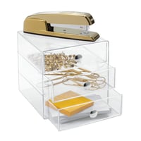 Organizator pentru cosmetice și bijuterii InterDesign iDesign cu 3 sertare, din plastic transparent 6