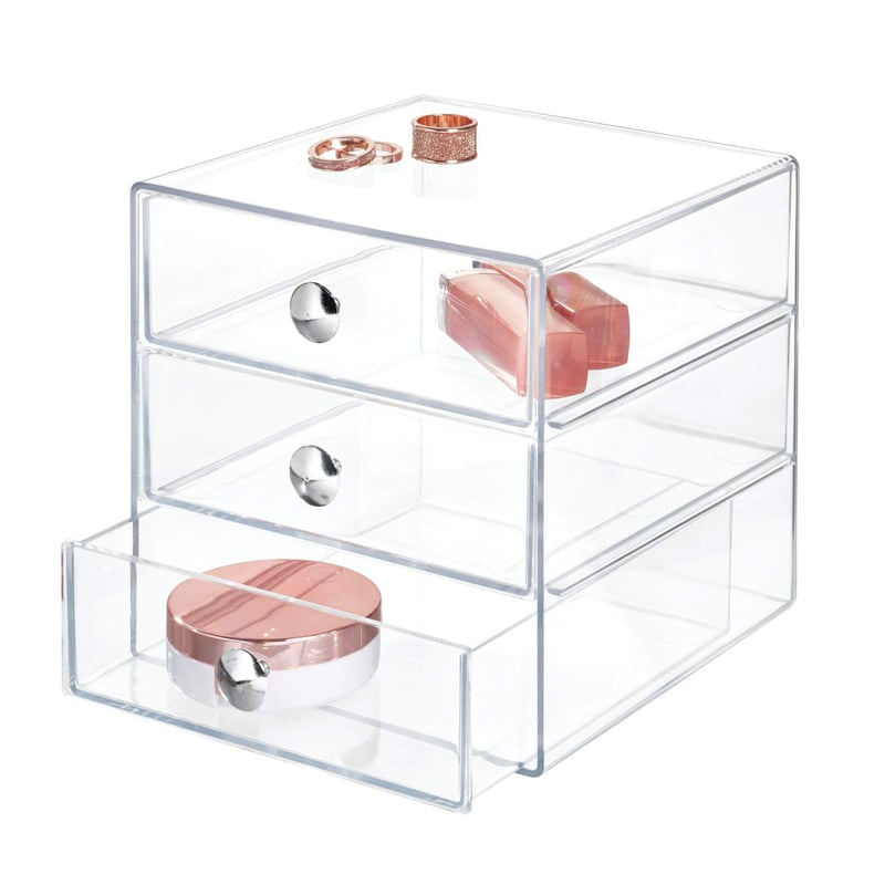 Organizator pentru cosmetice și bijuterii InterDesign iDesign cu 3 sertare, din plastic transparent