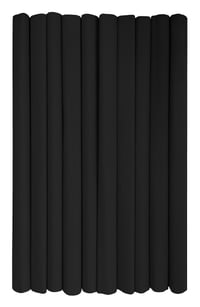 Interdruk krep papir u roli crni 8 kom 50x200 cm 28 g/m² za djecu DIY dekoracije nepotpuno pakiranje 3