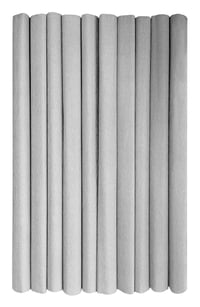 Interdruk krep papir u roli za djecu i dekoracije - 10 kom, 50x200 cm, 28 g/m², srebrni (31) 1