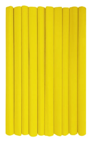 Krepový papier v kotúči Interdruk, žltý, 10 ks – 50x200 cm, 28 g/m2, detský a — pokrčenia na papieri (stav: pozri 2. obrázok)