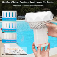 Dozator Plutitor pentru Piscină INTERESTIME cu Lampă Solară, Termometru și 8 Moduri de Iluminare – Accesoriu pentru Piscină 4