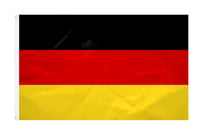 International Flag Német Zászló 150x240 cm Erősített Szövet Élénk Színek 1