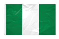 International Flag Nigéria Zászló 150x270cm Erősített Szövet Élénk Színek 1