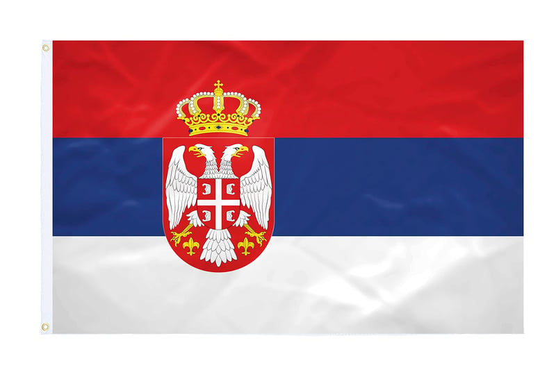 Medzinárodná vlajka Srbska – 150x240 cm