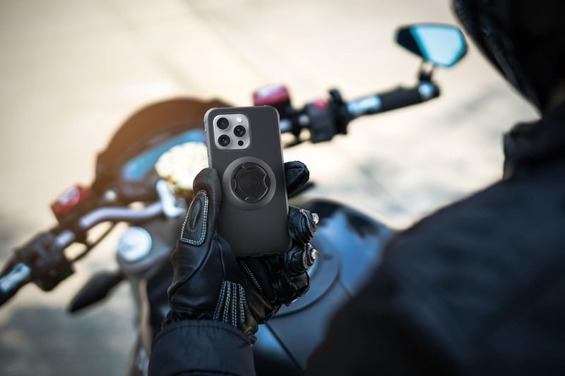 Interphone Quiklox iPhone 16 Pro Max tok motorkerékpár autó bicikli tartóhoz