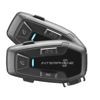 Interphone U-Com 7R duplé balenie, Bluetooth 5.2 motocyklový komunikátor s odnímateľnou jednotkou a integrovanou batériou, výdrž 15 hodín, 4 1