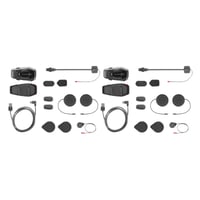 Interphone U-Com 7R duplé balenie, Bluetooth 5.2 motocyklový komunikátor s odnímateľnou jednotkou a integrovanou batériou, výdrž 15 hodín, 4 7