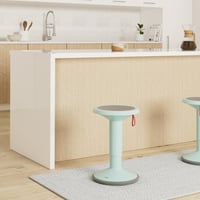 Scaun ergonomic pivotant Interstuhl UPis1, turcoaz pastel - Scaun de birou reglabil pe înălțime cu sistem anti-alunecare și protecție împotriva răsturnării - Efect de balansare - Fabricat în Germania 2