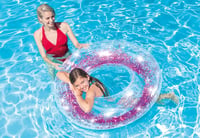 Intex 56274NP Glitter felfújható úszógumi - arany vagy pink - 107 cm 5