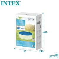 Solárna krycia plachta na bazén Intex 28012 pre kruhové bazény s priemerom 366 cm, modrá, pre bazény Easy Set a Frame Pool, priemer 348 cm, 120 µm 9