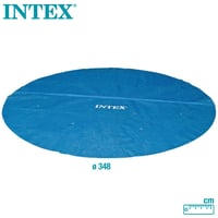 Solárna krycia plachta na bazén Intex 28012 pre kruhové bazény s priemerom 366 cm, modrá, pre bazény Easy Set a Frame Pool, priemer 348 cm, 120 µm 8