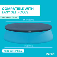Intex 28020 Easy Pool Pokrivač za bazen – plavi, Ø 244 cm 4