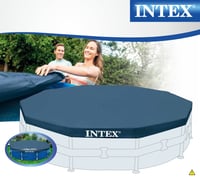 Husă circulară pentru piscină Intex 28030, Ø 305 cm, pentru piscine cu cadru - Prelată de protecție pentru iarnă și vară 4