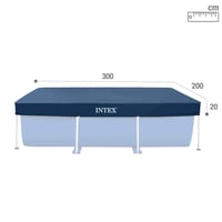 Intex 28038 Pravokutni pokrivač za bazen Prisma/Small Frame 300 x 200 cm plavi 4