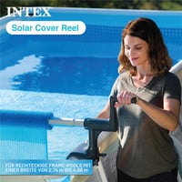 Intex 28051 Namatalica za solarni pokrivač za bazene, za pravokutne montažne bazene 2,74 m - 4,88 m, ručna namatalica 5