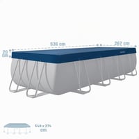 Prelată de iarnă Intex 28086 pentru piscină dreptunghiulară 549 x 274 cm, prelată de protecție groasă 4