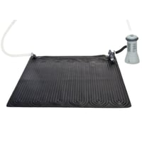 Solárny ohrev bazéna Intex 28685, 120x120 cm, čierny PVC solárny kolektor s adaptérom 6