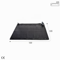 Solárny ohrev bazéna Intex 28685, 120x120 cm, čierny PVC solárny kolektor s adaptérom 3