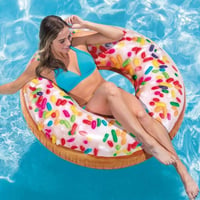 Nafukovacie koleso na plávanie Intex 56263NP v tvare šišky s posýpkou, 99x25 cm, priemer 114 cm, ružové, nosnosť max. 80 kg 2