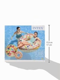 Nafukovacie koleso na plávanie Intex 56263NP v tvare šišky s posýpkou, 99x25 cm, priemer 114 cm, ružové, nosnosť max. 80 kg 3