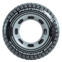 Intex 56268NP Guma za napuhavanje s ručkama 114 cm, crni vinilni kolut za plivanje za djecu i odrasle 1