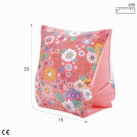 Intex 56669EU Romantic Flowers plavecké rukávy pre deti od 3 do 6 rokov, 23x15 cm, 2 vzduchové komory, kvetinový vzor, odolný vinylový materiál 4