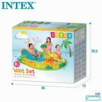 Intex 57166NP Felfújható Dinoszaurusz Játszótér Gyerekeknek - Színes Mini Vízi Játékpark 191x152x58 cm 6