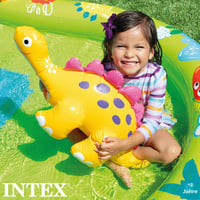 Intex 57166NP Felfújható Dinoszaurusz Játszótér Gyerekeknek - Színes Mini Vízi Játékpark 191x152x58 cm 4
