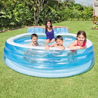 Rodinný nafukovací záhradný bazén Intex 57190NP Swim Center Family Lounge 229 x 218 x 76 cm, 640 litrov 2